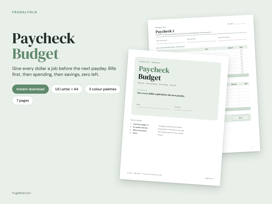 Paycheck Budget